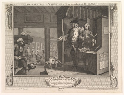 The Industrious 'Prentice a Favorite and Entrusted by his Master