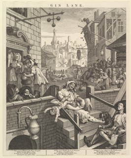 Gin Lane, February 1, 1751. Creator: William Hogarth.
