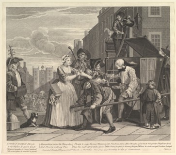 A Rake's Progress, Plate 4, June 25, 1735. Creator: William Hogarth.