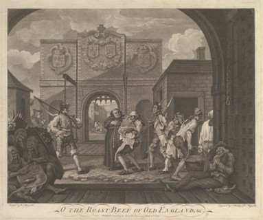 O the Roast Beef of Old England-The Gate of Caiais, March 6, 1749. Creator: William Hogarth.