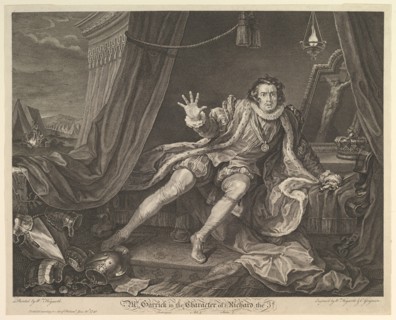 Mr. Garrick in the Character of Richard III, June 20, 1746. Creator: William Hogarth.