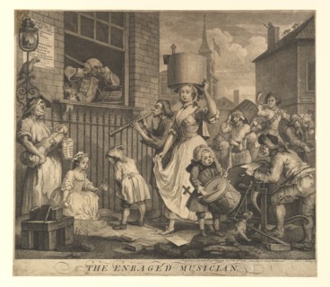 The Enraged Musician, November 30, 1741. Creator: William Hogarth.