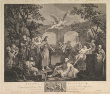 The Pool of Bethesda (St. John, Chapter 5), February 24,1772. Creators: Simon François Ravenet, Victor Marie Picot.
