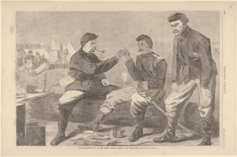 Thanksgiving Day in the Army - After Dinner: The Wish-Bone