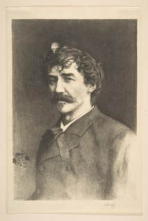 Whistler with the White Lock, undated. Creator: Thomas Robert Way.