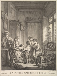 The Little Schoolmistress, mid to late 18th century. Creator: A. J. Defehrt.