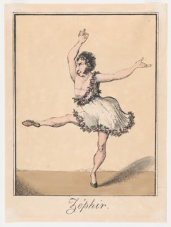 Zéphir, 1817-19. French male ballet dancer Auguste Vestris.