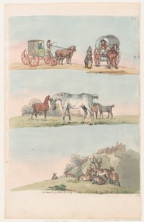 Plate 3, Outlines of Figures, Landscapes and Cattle...for the Use of Learners, March 8, 1790.