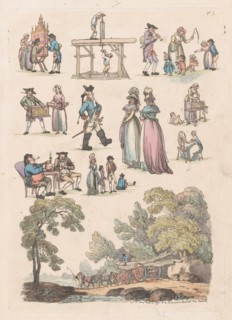 Plate 5, Outlines of Figures, Landscapes and Cattle...for the Use of Learners, June 18, 1790.