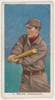 G. Brown, Washington, American League, from the White Border series