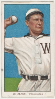 Schaefer, Washington, American League, from the White Border series