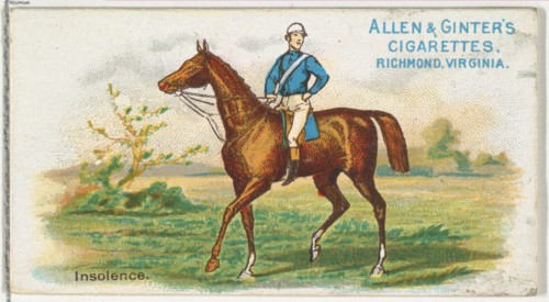 Insolence, from The World's Racers series
