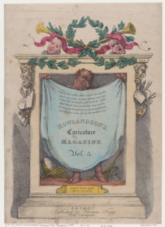 Title Page, Rowlandson's Caricature Magazine, Vol. 5, 1808.