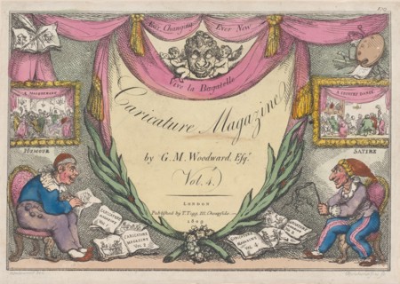 Title Page, The Caricature Magazine by G. M. Woodward, Vol. 4, 1809.