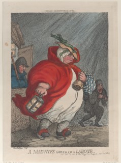 A Midwife Going to a Labour
