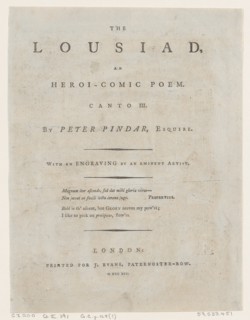 The Lousiad by Peter Pindar