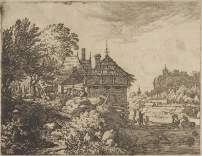 The Two Boats Approach a Hut