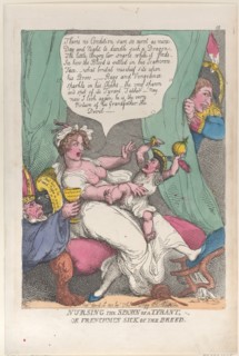 Nursing the Spawn of a Tyrant, April 14, 1811., April 14, 1811. Creator: Thomas Rowlandson.