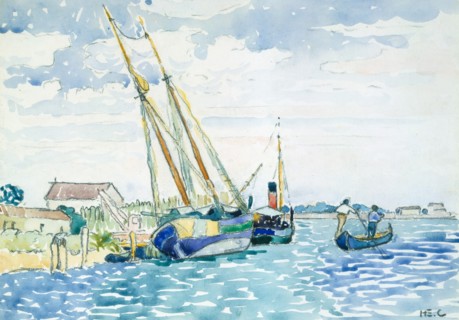 Marine Scene (Boats near Venice)