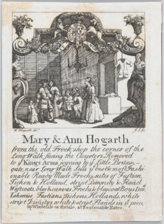 Trade card of Mary & Ann Hogarth