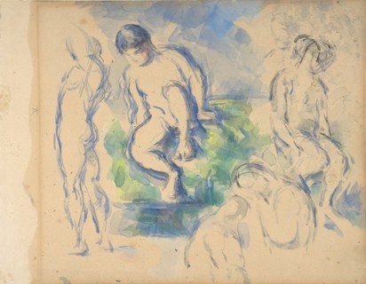 Bathers (recto); Still Life (verso)
