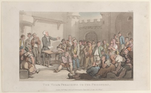 The Vicar Preaching to the Prisoners