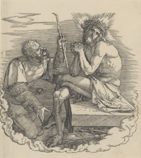 The Man of Sorrows Mocked by a Soldier