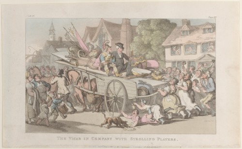 The Vicar in company with Strolling Players