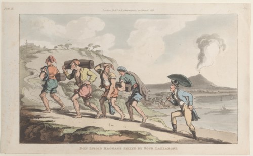Don Luigi's Baggage Seized by Four Lazzaroni