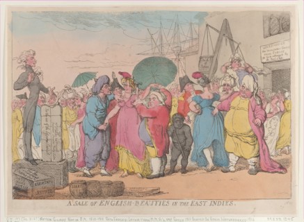 A Sale of English-Beauties in the East Indies
