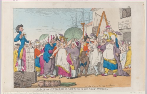 A Sale of English-Beauties in the East Indies