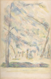 Landscape (recto); Sketch of rocks(?) (verso)
