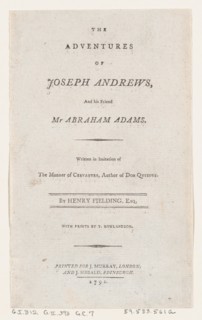 Title Page: "The Adventures of Joseph Andrews