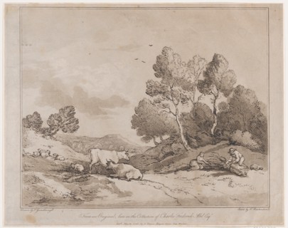 Landscape with Figures Binding a Bundle of Wood