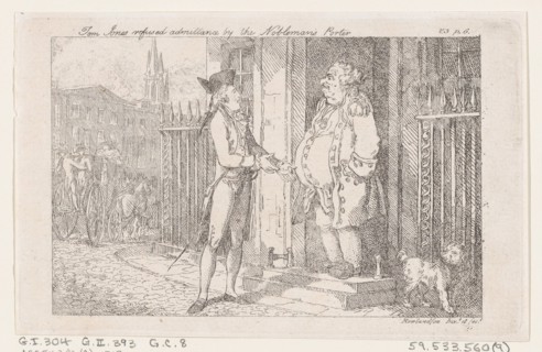 Tom Jones Refused Admittance by the Nobleman's Porter