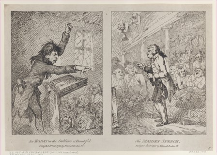 An Essay on the Sublime & Beautiful; The Maiden Speech