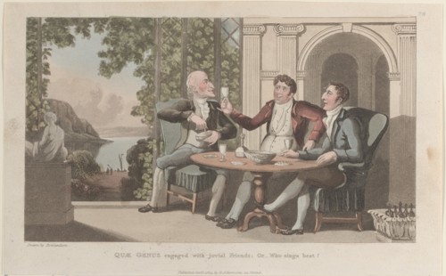 Quae Genus Engaged with Jovial Friends; Or-Who Sings Best?