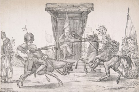 Polemical Duel between Lady Quotidienne and Sir Journal de Paris