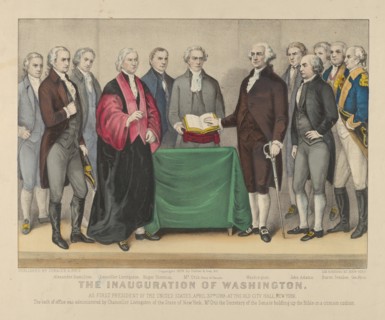 The Inauguration of Washington as First President of the United States