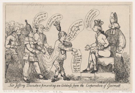 Sir Jeffery Dunstan Presenting an Address from the Corporation of Garratt