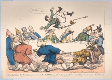 Friends and Foes-Up He Goes-Sending the Corsican Munchausen to St. Cloud's