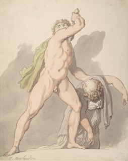 Standing Nude Man Supporting Fainting Female (Ludovisi Gaul in the Uffizi)
