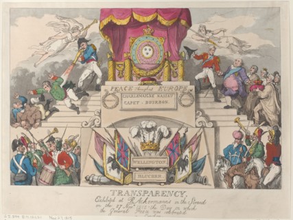 Transparency: Exhibited at R. Ackermann's in the Strand on the 27th November 1815