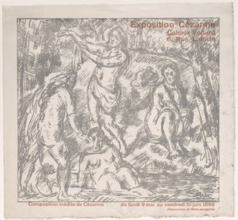 Exhibition Catalogue Cover for a Cézanne show at the Galerie Vollard (May 9-June 10