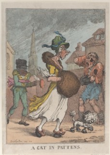 A Cat in Pattens, 1812.