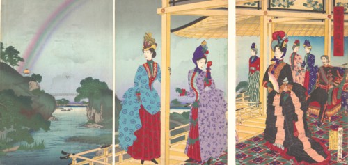 A Garden Refreshed by the Passing Rain (Ukasentei no zu), July 1888.