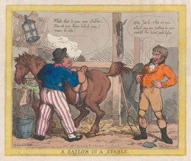 A Sailor in a Stable, November 25, 1805.