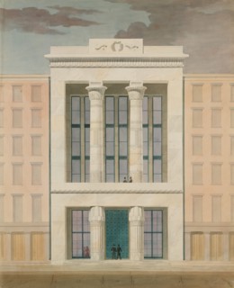 American Institute, New York City (front elevation), 1834-35.