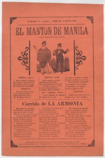 Broadsheet with songs for a two-step dance, a couple dancing, ca. 1918 (published).