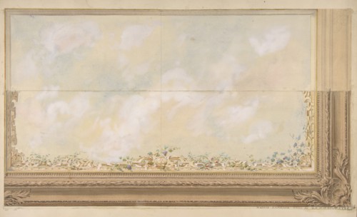 Ceiling Design for the Dining Room of the Duke d'Albe, Madrid, second half 19th century.